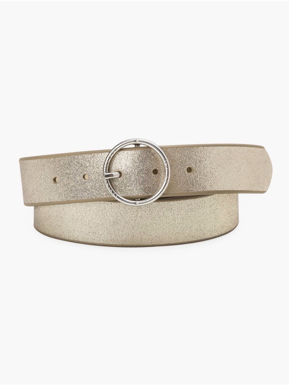 Levi’s Athena gold glitter sparkle belt M Medium